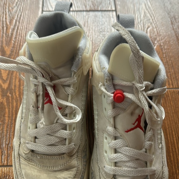 JORDAN Mens SPIZIKE LOW | Color: SAIL/UNIVERSITY RED - Picture 4 of 6